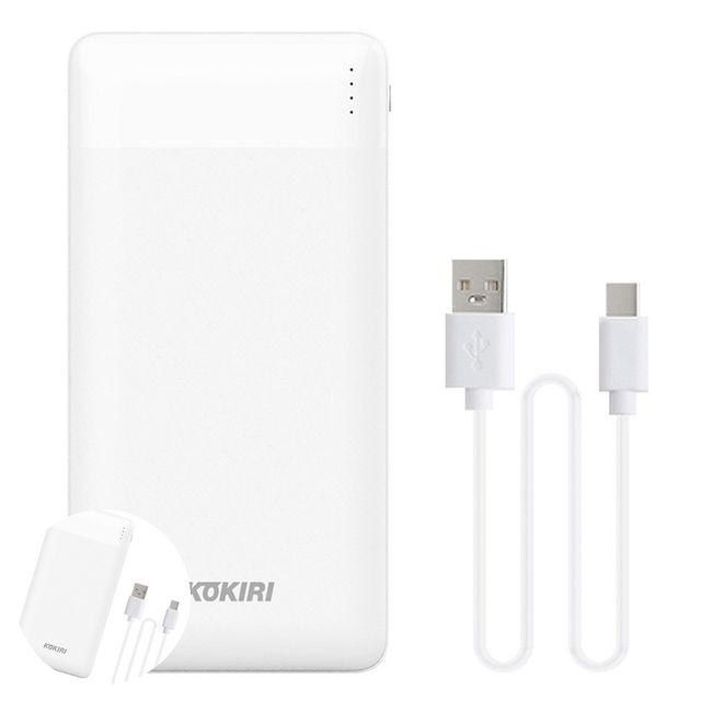휴대용충전기 학생용보조배터리 보조배터리 듀얼 슬림팩 10000mah USB 2포트