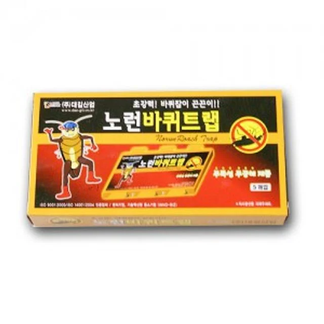 노런 바퀴트랩 5매입 해충 벌레 개미 끈끈이 퇴치패드