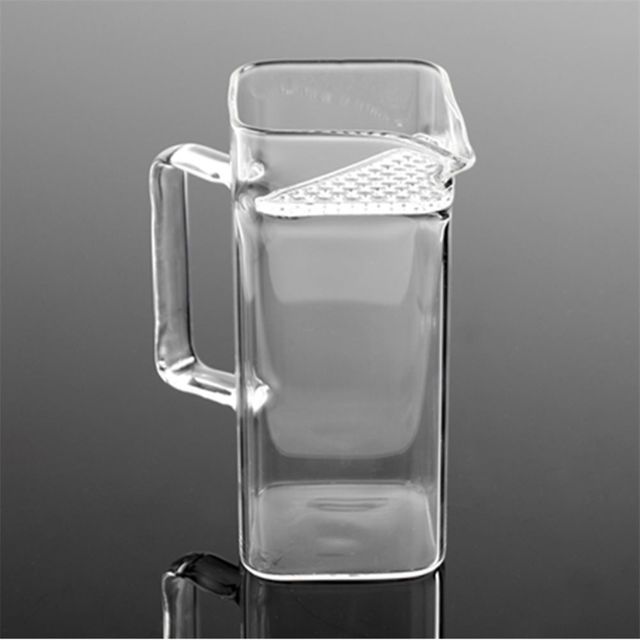 내열유리 거름망 숙우 300ml, 유리 차숙우