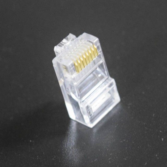 RJ-45 커넥터 8P8C CAT.5E UTP T-CON88 투명 100개