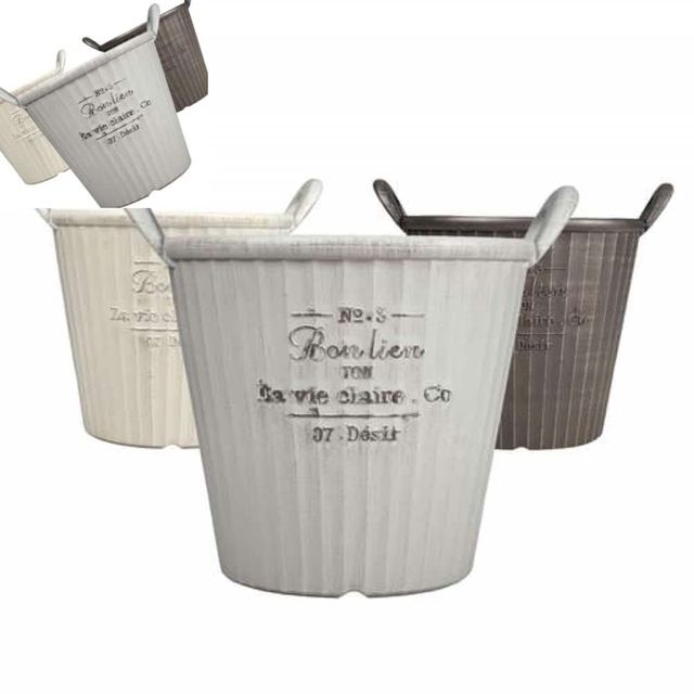 바스킷 원통 화분 대 38x34cm 꽃화분 거실화분 인테리어화분 나무화분