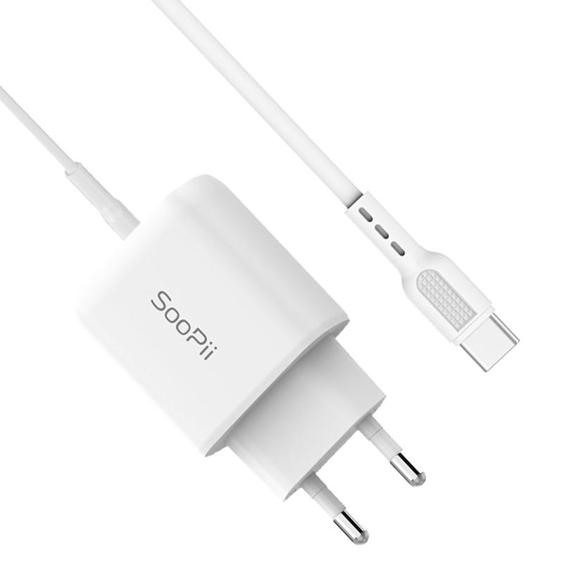 수피 25W PD PPS C타입 초고속 충전기 2M - 화이트