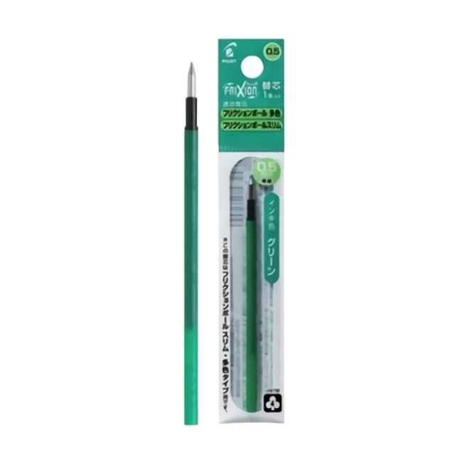 혜명몰 파이롯트 프릭션 볼펜 다색 리필 0.5mm LFBTRF12EF G 녹색 / 0.5mm - 갑 (10개입) 파이롯트볼펜심