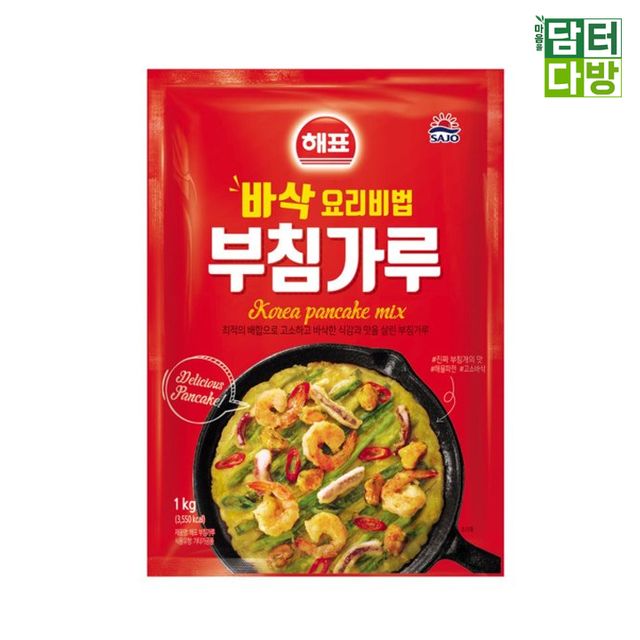해표 부침가루 1kg X 10개 - 대용량 가정용 튀김가루