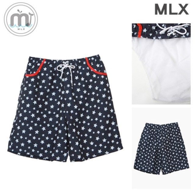 MLX 남자 별무늬 여름 반바지 수영복 DM_07