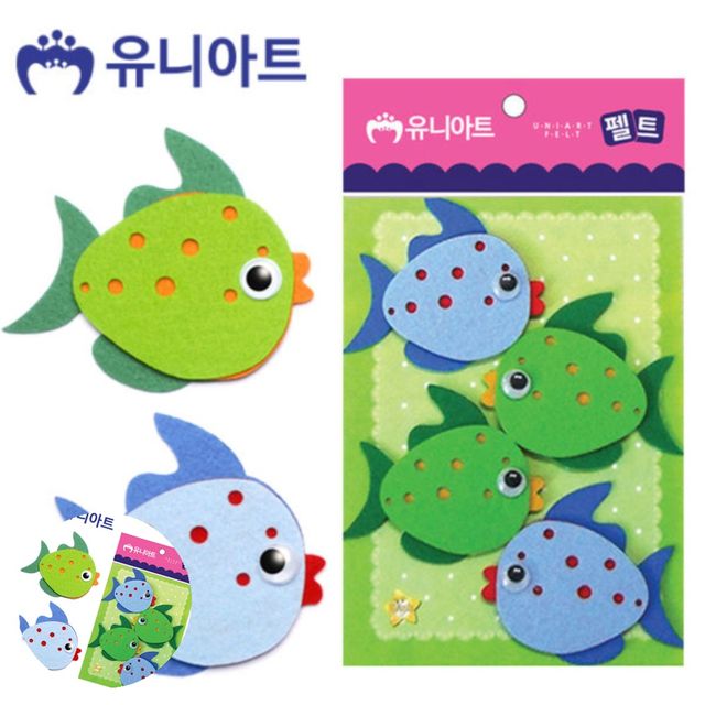 펠트 열대어 만들기 공예 재료 4개입 아동 미술