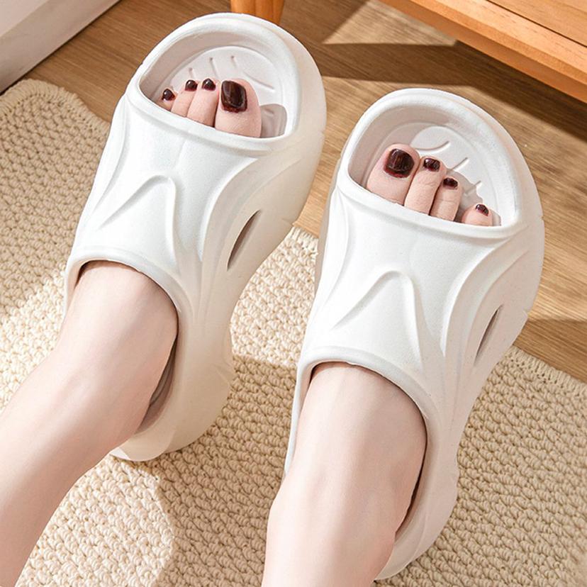 6CM 통굽 경량 슬리퍼 키높이 여성 여름 쪼리