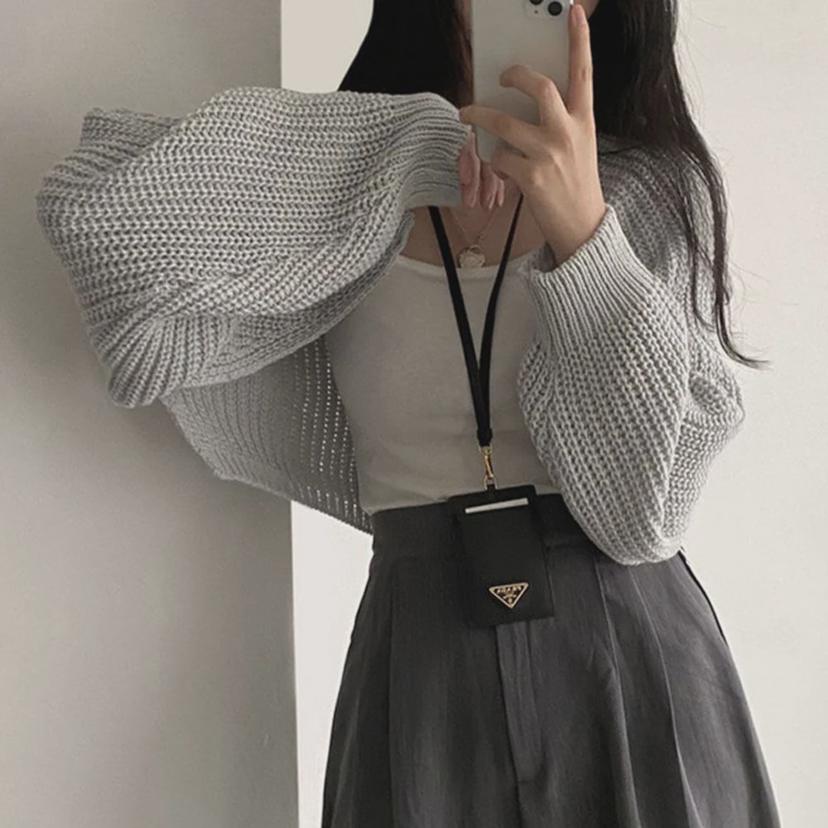 가을 겨울 여성 크롭 볼레로 가디건 캐주얼 자켓 겉옷