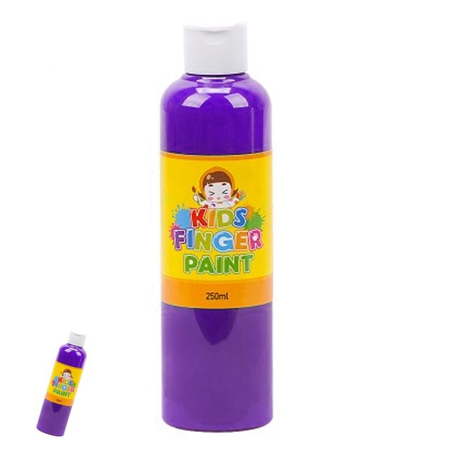 그리기놀이 미술수업 미술놀이 핑거페인트 250ml 보라색