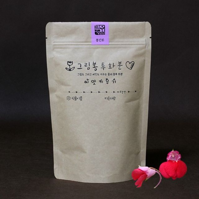 그림봉투화분 봉선화 키트 - 여름꽃 관찰 및 생태 학습용 재배 세트