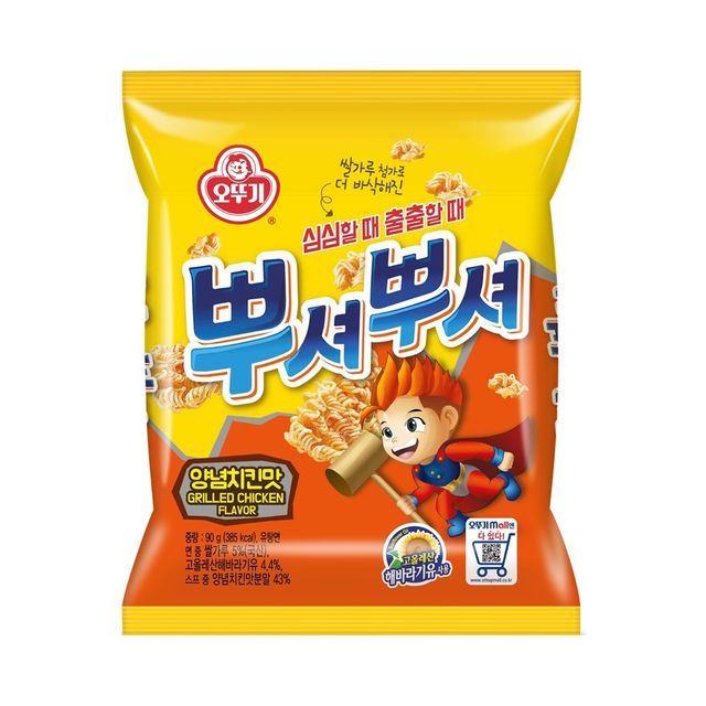오뚜기 뿌셔뿌셔 양념치킨맛 스낵 1박스 24개