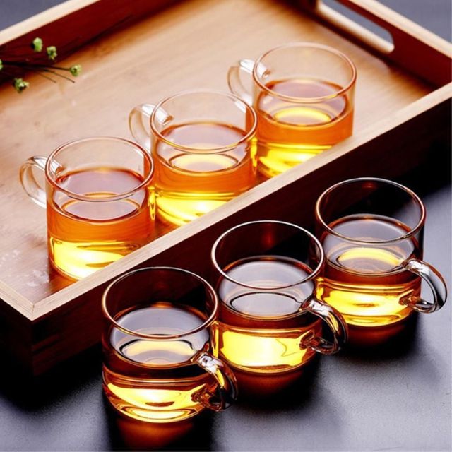 내열유리 투명 찻잔 6p세트 80ml