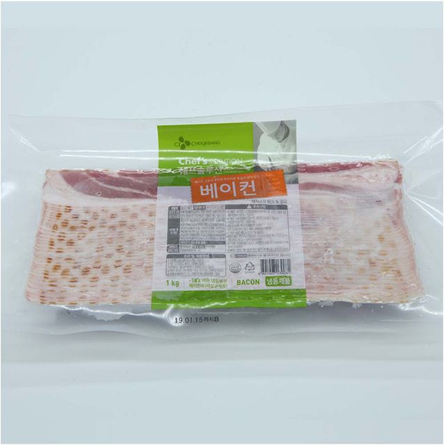 대용량 백설 베이컨 1kg - 조리용 돼지고기