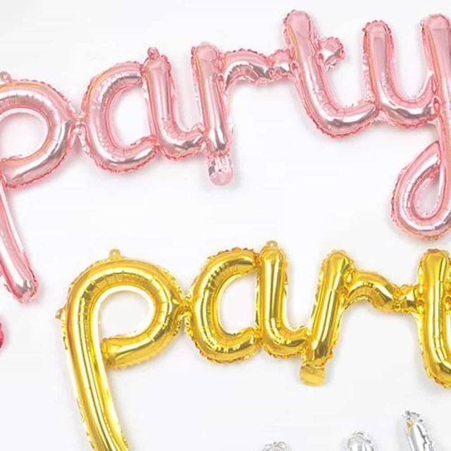 일체형은박풍선소문자party 풍선포토존 풍선데코