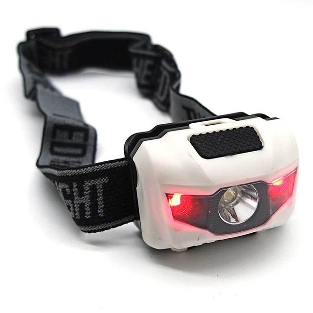 캠핑 헤드랜턴 흰색 야외 사용 휴대용 LED 랜턴