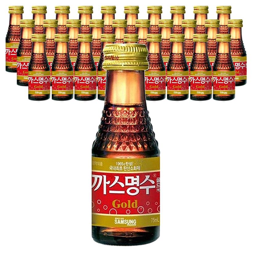 삼성제약 까스명수 골드 75ml x 30병 - 소화 촉진 음료
