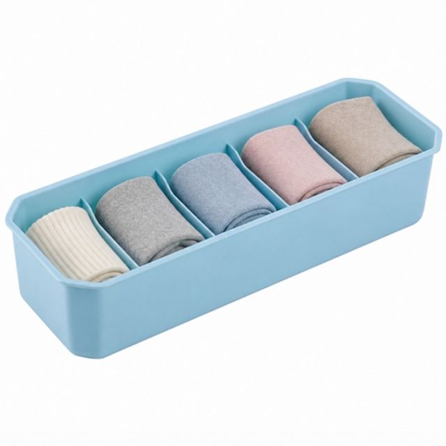 스카이 5칸 양말 칸막이 정리함 속옷 수납함