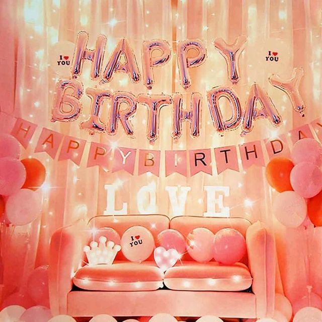 생일풍선 세트 펌프포함 파티풍선세트 장식용풍선