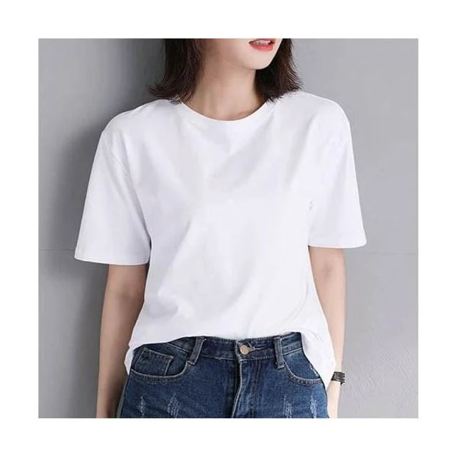 반팔티 루즈핏 이너 베이직 티셔츠 라운드 여성 무지