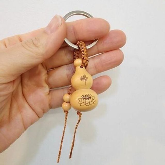불교 조롱박 복숭아나무 키홀더 차키키링 삼재막이 액운 호리병 소품 풍수 액운막이 액막이