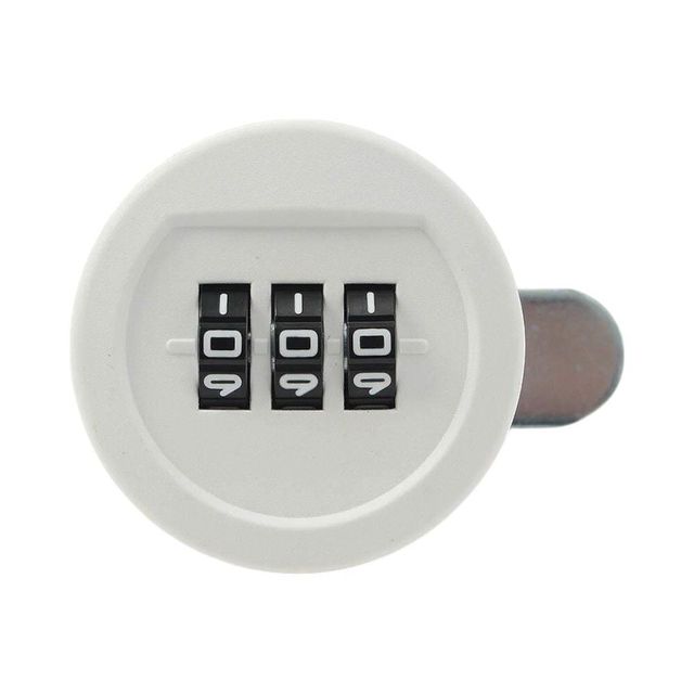 서랍잠금 비밀번호 자물쇠, 20mm 화이트 도어록