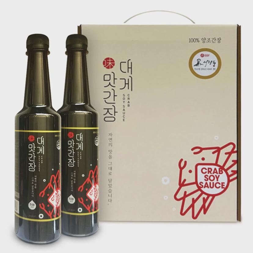대게 맛간장 500ml 2개 세트 저염 만능 간장