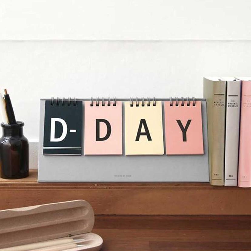 만년 탁상 달력 D-DAY 캘린더 기념일 수능 카운트다운