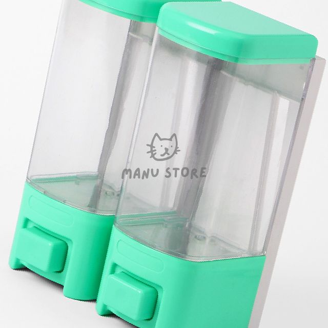 주방세제용기 펌핑공병 물비누 디스펜서 2구 500ml 민트