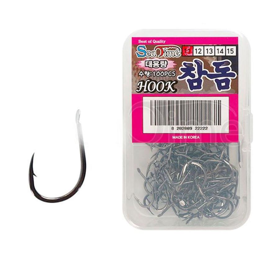 참돔 전용 낚시 바늘 훅 자작 채비 100개입
