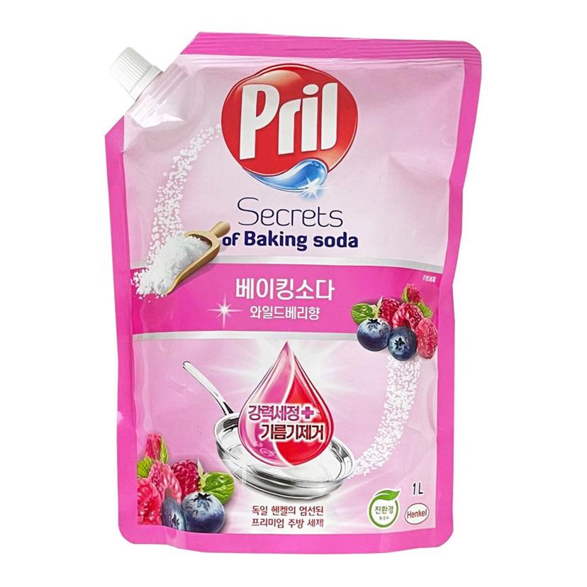 프릴 베이킹소다 주방세제 리필 1L 와일드베리향