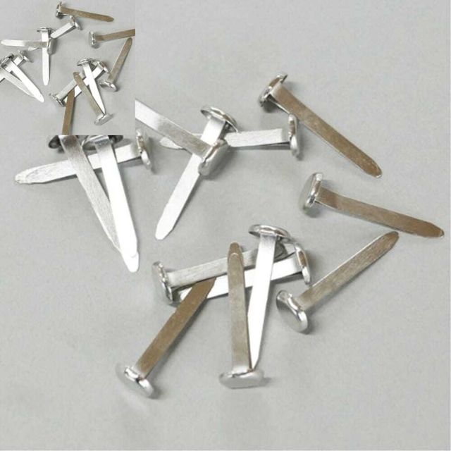 금속고정핀 원형철핀 회색중형 8x20mm 사무실서류용 분할핀 클립핀 문서고정 서류고정