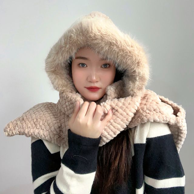 후드머플러 목도리 캐주얼 숏 머플러