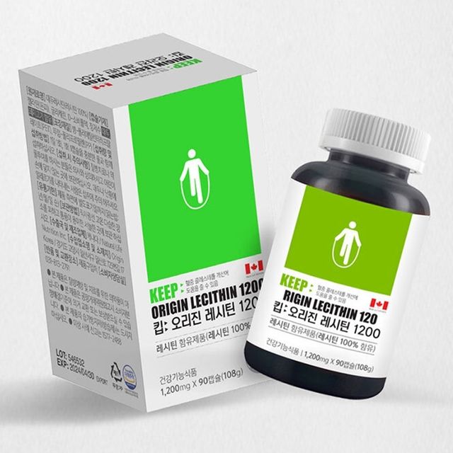 킵 오리진 식물성 콩 레시틴 1200mg 90캡슐 건강보조식품