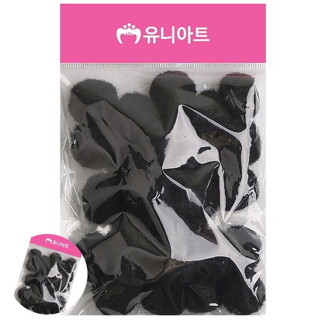 만들기재료 퐁퐁이 퐁퐁 25mm 검정