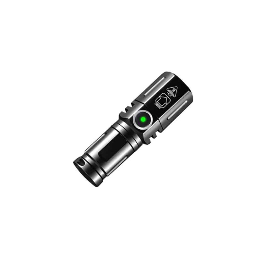 화이트 레이저 LED 충전식 미니 줌라이트 - 손전등