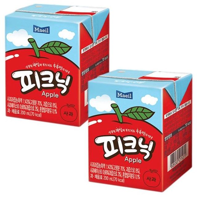 매일 피크닉 사과 200ml x 24팩 GWM
