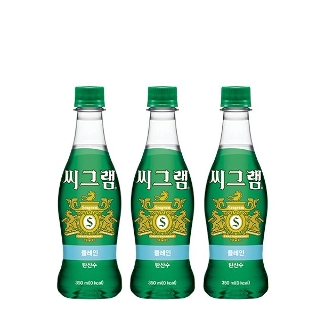 씨그램 플레인 350ml PET 24개입 탄산수