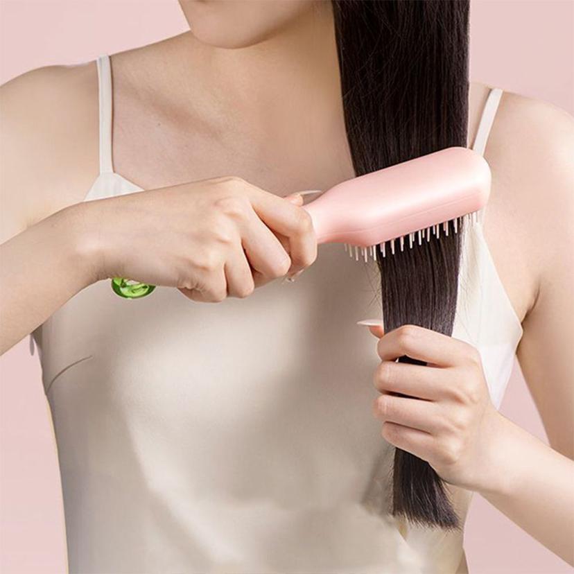 자동 청소 헤어 브러쉬 - 두피 관리 저자극 머리빗
