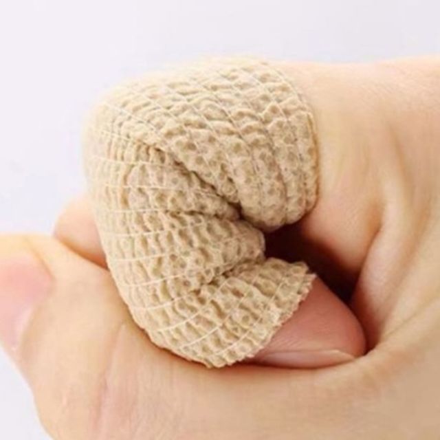 자가접착밴드 손가락 무릎 테이핑붕대 살색 7.5cm - 관절 지지 및 통증 완화