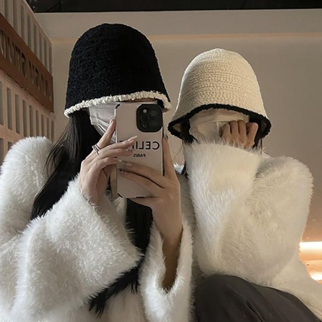 남녀공용 코디 벙거지모자 스타일 페도라 커플 패션