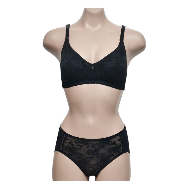40대 50대 메쉬 풀컵 여성브라팬티세트 - 편안한 지지력