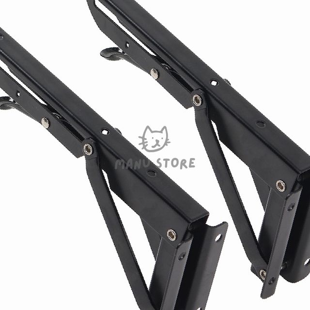 벽걸이다용도선반 벽고정접이식테이블 벽고정 접이식 선반대 2p세트 ver2 19cm 블랙