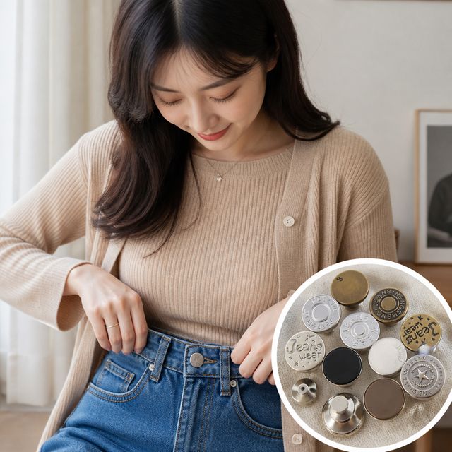 청바지 허리 수선 단추 줄임 버클 옷 수선용 부자재