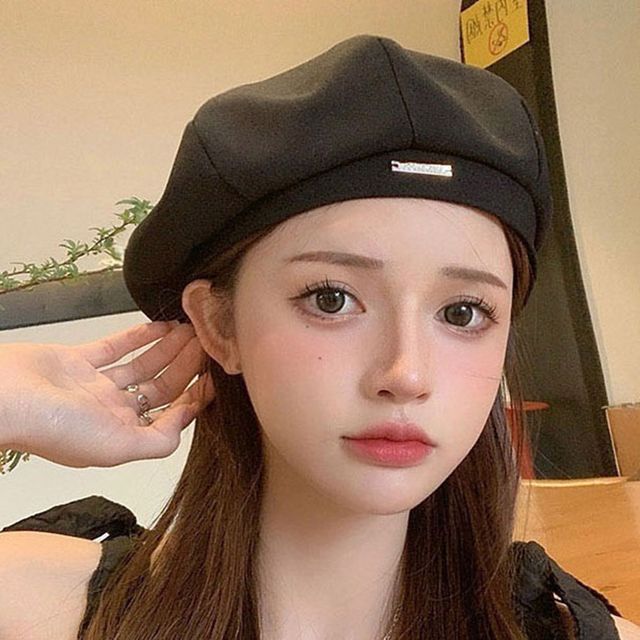 귀여운 여성 외출 패션 예쁜 모자 팔각 베레모