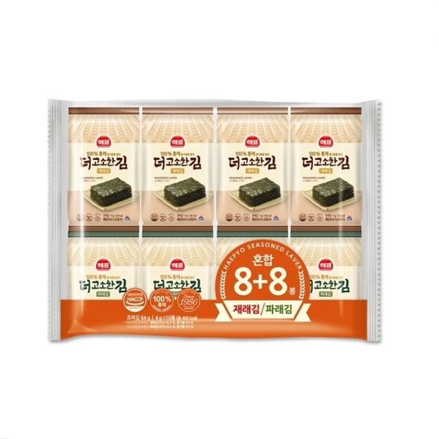 사조해표 혼합김 재래파래 4g 16봉 김 세트