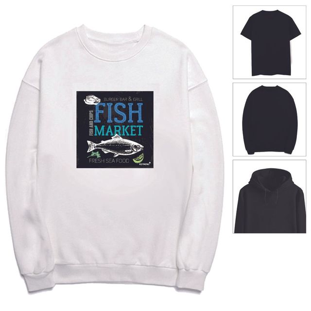 키밍 맨투맨 후드티 FISH 남성 티셔츠