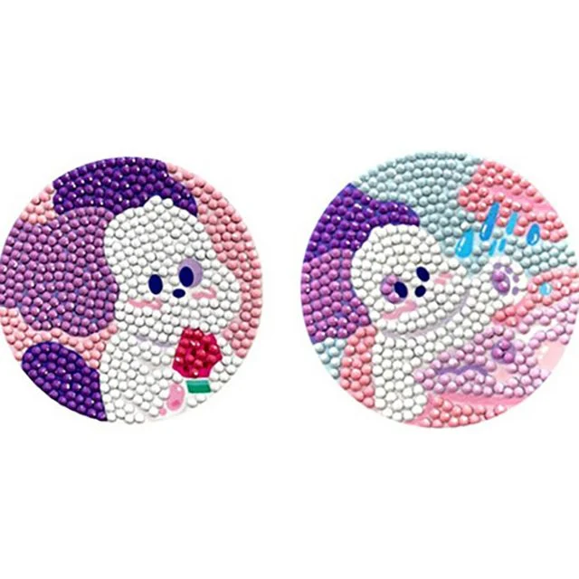 보석십자수 양면거울 DIY 세트 8.5cm