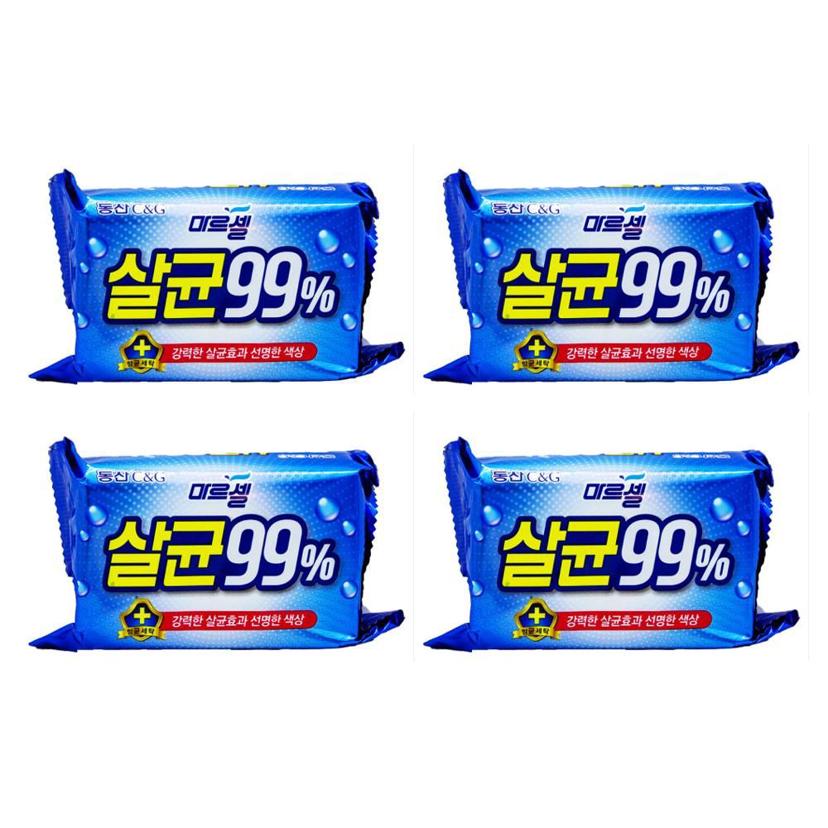 마르셀 살균 99% 세탁 비누 230g 4입 크리오