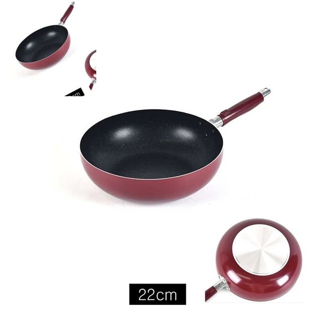 보급형 업소용 코팅 튀김팬 22cm 궁중팬 궁중웍 중국팬 웍팬