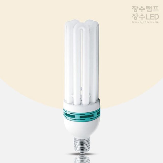 장수램프 고와트 삼파장 EL 형광다마 75W 주광색 E39
